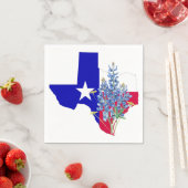 Texas und Bluebonnets Serviette (Beispiel)