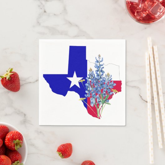 Texas und Bluebonnets Serviette (Beispiel)