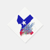 Texas und Bluebonnets Serviette (Ecke)