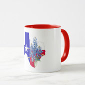 Texas und Bluebonnets Tasse (VorderseiteRechts)