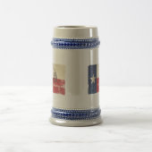 Texas- und Gadsden-Flagge Bierglas (Mittel)