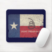 Texas- und Gadsden-Flagge Mousepad (Mit Mouse)