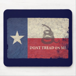 Texas- und Gadsden-Flagge Mousepad