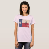 Texas- und Gadsdenflagge T-Shirt (Vorne ganz)