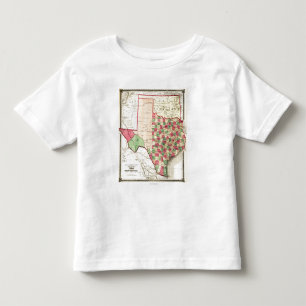 Texas und Inder TerritoryPanoramic Karte Kleinkind T-shirt