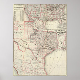 Texas und Mexiko, Houston Poster