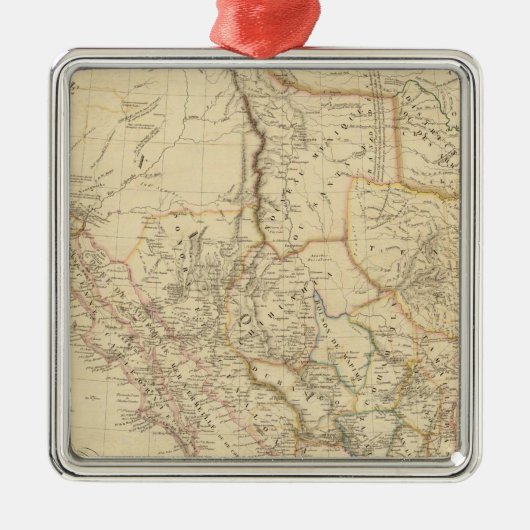 Texas und Mexiko Silbernes Ornament (Vorne)