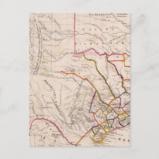 Texas und Oklahoma Postkarte (Vorderseite)