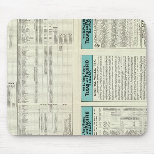 Texas- und Pazifikbahn Mousepad (Vorne)