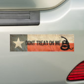 Texas und treten nicht auf mir Flagge zusammen Autoaufkleber (Auf Auto)
