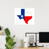 texas united Staaten - Kennzeichnungsform Poster (Heimbüro)
