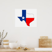 texas united Staaten - Kennzeichnungsform Poster (Küche)