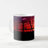 TEXAS UNTER SONNENUNTERGANG KAFFEETASSE (Vorderseite Links)
