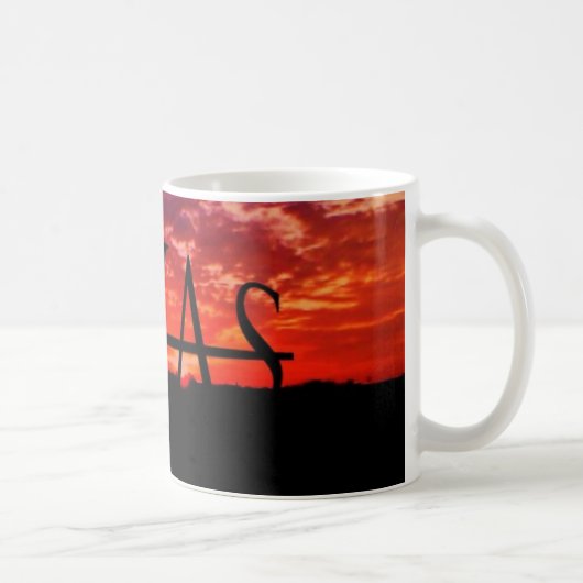 TEXAS UNTER SONNENUNTERGANG KAFFEETASSE (Rechts)
