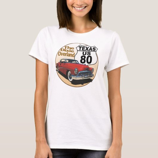 Texas US Route 80 - The Dixie Overland T-Shirt (Vorderseite)