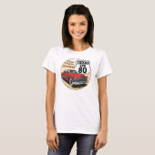Texas US Route 80 - The Dixie Overland T-Shirt (Vorne ganz)