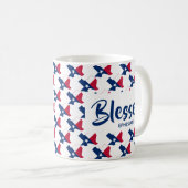 TEXAS USA Christliche gesegnete Schrift Kaffeetasse (VorderseiteRechts)