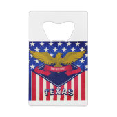 Texas USA Flag Geldbeutel Flaschenöffner (Rückseite)