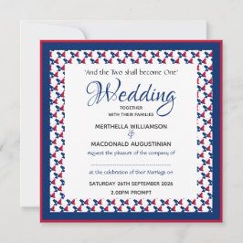 TEXAS USA FLAG Patriotic Custom Square Wedding Einladung