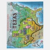Texas USA Fleece Blanket (Vorderseite)