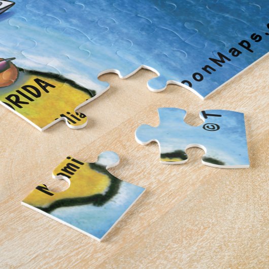 Texas USA Fun Map Puzzle (Seite)