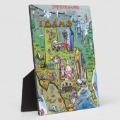 Texas USA Map Fotoplatte (Seite)
