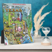 Texas USA Map Fotoplatte (Seite)