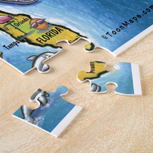 Texas USA Map Jigsaw Puzzle (Seite)