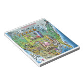 Texas USA Map Notizblock (angewinkelt)