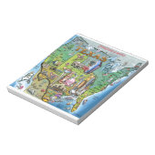 Texas USA Map Notizblock (Rotiert)