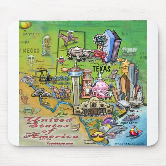 Texas USA Mousepad (Vorne)