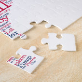 Texas USA Slang Word Art Map Jigsaw Puzzle (Seite)