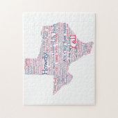 Texas USA Slang Word Art Map Jigsaw Puzzle (Vertikal)