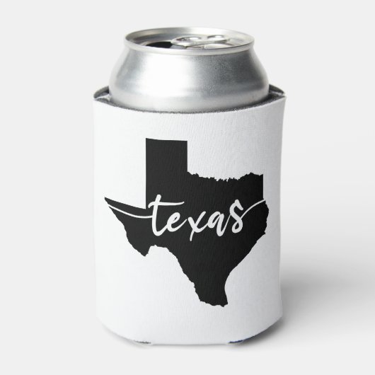 Texas USA Staat Map Dosenkühler (Kanne Vorderseite)