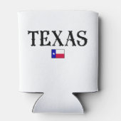 Texas USA Staat Map Flag Dosenkühler (Rückseite)