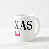 Texas USA Staat Map Flag Kaffeetasse (VorderseiteRechts)