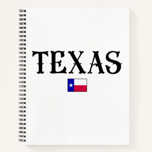 Texas USA Staat Map Flag Notizblock