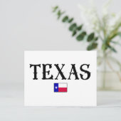 Texas USA Staat Map Flag Postkarte (Stehend Vorderseite)