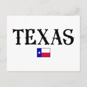 Texas USA Staat Map Flag Postkarte (Vorderseite)