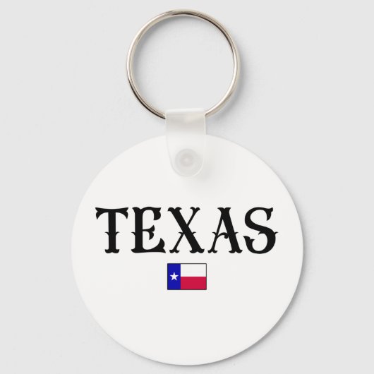 Texas USA Staat Map Flag Schlüsselanhänger (Vorderseite)