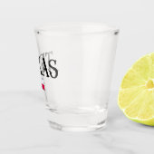 Texas USA Staat Map Flag Schnapsglas (Rechts)