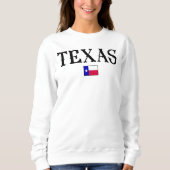 Texas USA Staat Map Flag Sweatshirt (Vorderseite)