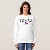 Texas USA Staat Map Flag Sweatshirt (Vorne ganz)