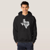 Texas USA Staat Map Hoodie (Vorne ganz)