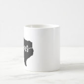 Texas USA Staat Map Kaffeetasse (Mittel)