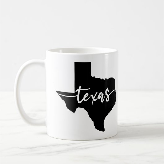 Texas USA Staat Map Kaffeetasse (Links)