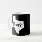 Texas USA Staat Map Kaffeetasse (Vorderseite Links)