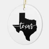 Texas USA Staat Map Keramik Ornament (Links)