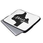 Texas USA Staat Map Laptopschutzhülle (Vorne Knopf)