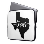 Texas USA Staat Map Laptopschutzhülle (Vorderseite Links)